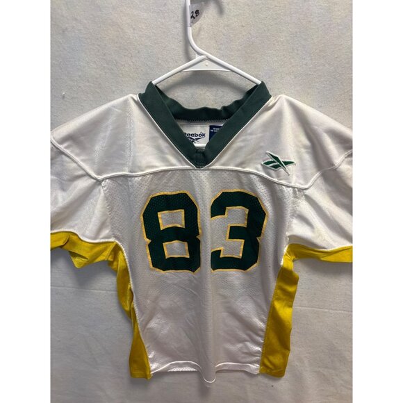 Reebok Team Uniforms White & Yellow Mesh Football Jersey XL - Picture 2 of 8